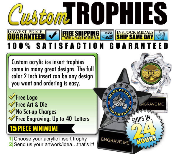 Custom Krystal Ice Insert Trophies