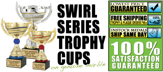 Swirl Metal Cups