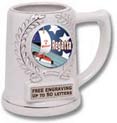  Ceramic Award Mug- White w/ insert