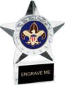 Krystal Clear Star Ice Award w/ Insert