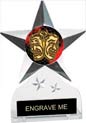 Krystal Clear Acrylic Star Ice Award w/ Insert