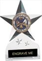 Krystal Clear Acrylic Star Ice Award w/ Insert