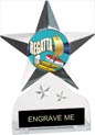 Krystal Clear Acrylic Star Ice Award w/ Insert