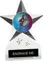 Krystal Clear Acrylic Star Ice Award w/ Insert