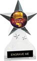 Krystal Clear Acrylic Star Ice Award w/ Insert