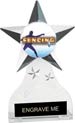 Krystal Clear Acrylic Star Ice Award w/ Insert