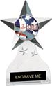 Krystal Clear Acrylic Star Ice Award w/ Insert