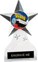 Krystal Clear Acrylic Star Ice Award w/ Insert