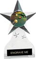 Krystal Clear Acrylic Star Ice Award w/ Insert