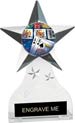 Krystal Clear Acrylic Star Ice Award w/ Insert