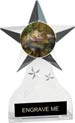 Krystal Clear Acrylic Star Ice Award w/ Insert