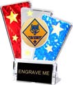 Krystal Clear RWB Ice Award w/ Insert