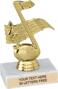 Trophy: Figure on marble base