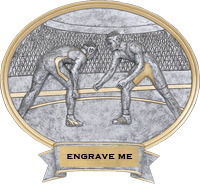 Wrestling Sport Legend Ovals [8 x 8.5 inch] large