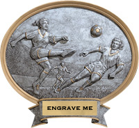 Soccer Sport Legend Ovals - Female [8 x 8.5 inch] large