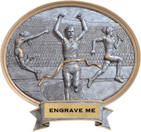 Track & Field Sport Legend Ovals - Female [8 x 8.5 inch] large