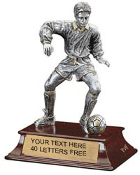 Soccer Signature Series Resin Trophy - Male [6 inch]