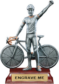 Bicyclist Signature Series Resin Trophy - Male [6 inch]