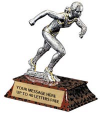 Track Female Signature Series Resin Trophy - Female [6 inch]