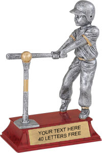 Tee Ball Signature Series Resin Trophy - Female [8 inch]