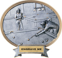 Billiards Sport Legend Ovals - Female [6 x 6.5 inch] mini