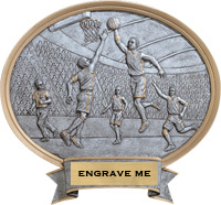 Basketball Sport Legend Ovals - Male [6 x 6.5 inch] mini