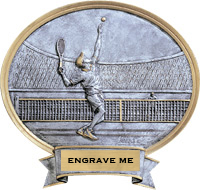 Tennis Sport Legend Ovals - Male [6 x 6.5 inch] mini