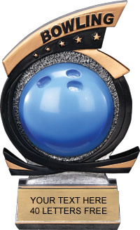 Bowling Five Star Resin Trophy [7 inch]