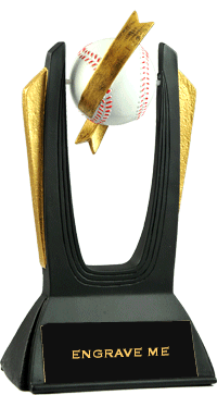 Baseball Hi-Top Spinning Resin Trophy [6.25 inch]