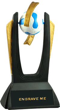 Soccer Hi-Top Spinning Resin Trophy [6.25 inch]