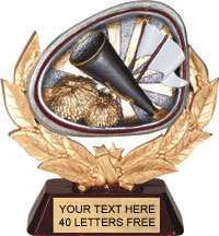 Cheer Wreath Theme Resin Trophy [5.5 inch]