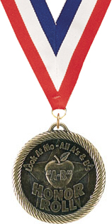 Look at Me - All A's & B's Honor Roll Scholastic Medal [2 inch]