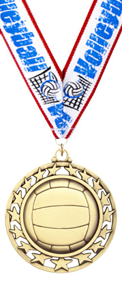 Volleyball Super Star Medal [2.5 inch]