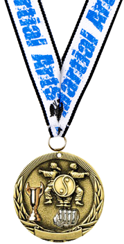 Martial Arts Tri-Tone Medal [2 inch]