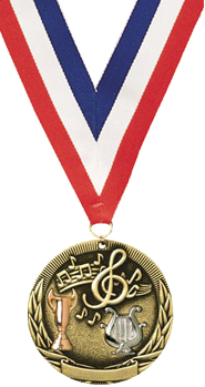 Music Tri-Tone Medal [2 inch]