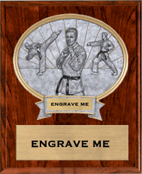 Martial Arts Sport Legend Oval Plaque - Male [10.5 x 13] large