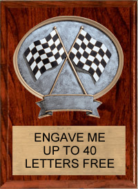 Racing Sport Legend Oval Plaque [8 x10]