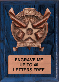 Air Force Bronze Resin Plaque [5 x 7 inch]