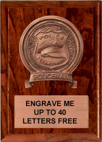 Police Bronze Resin Plaque [5 x 7 inch]