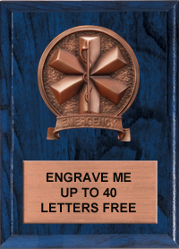 EMT Bronze Resin Plaque [6 x 8 inch]