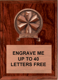  EMT Bronze Resin Plaque [7 x 9 inch]