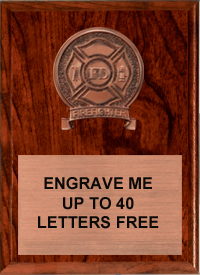 Firefighter Bronze Resin Plaque [8 x 10 inch]