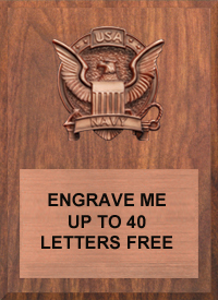 Navy Bronze Resin Plaque [8 x 10 inch]