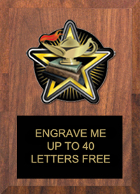 Knowledge Color Star Plaque [4 x 6 inch]