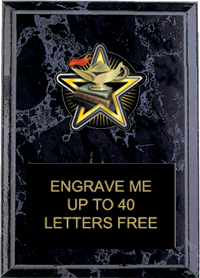 Knowledge Color Star Plaque [6 x 8 inch]