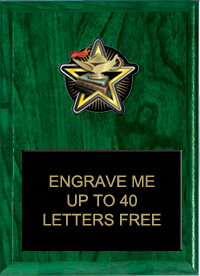 Knowledge Color Star Plaque [7 x 9 inch]