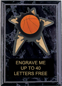 Basketball Spring Loaded Plaque [5 x 7]