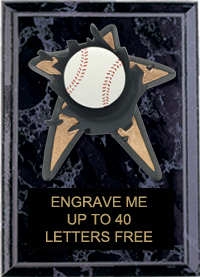 Baseball Spring Loaded Plaque [5 x 7]