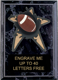 Football Spring Loaded Plaque [5 x 7]
