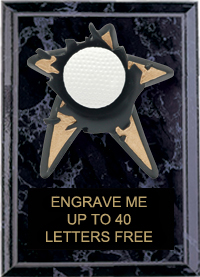 Golf Spring Loaded Plaque [5 x 7]